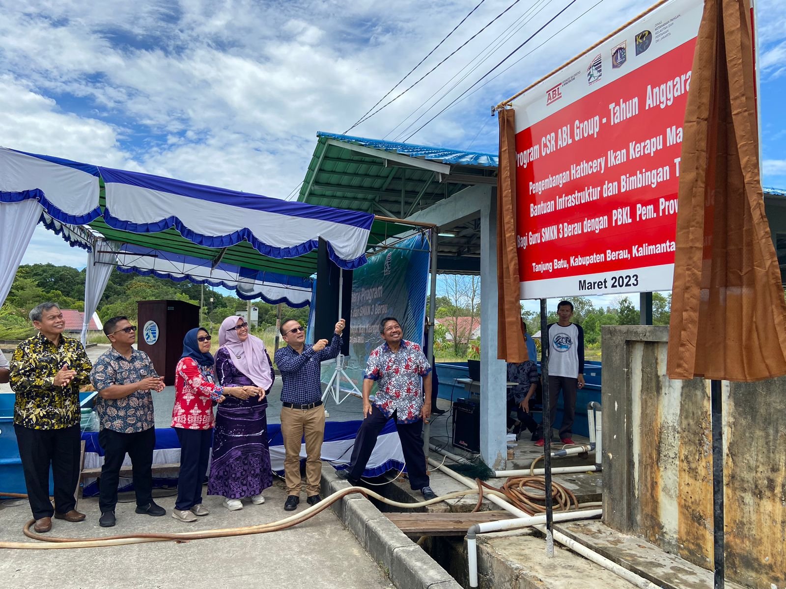 Program CSR, PT ABL Group Gandeng SMKN 3 Berau Bidik Basis Pembibitan Kerapu macan di Kaltim